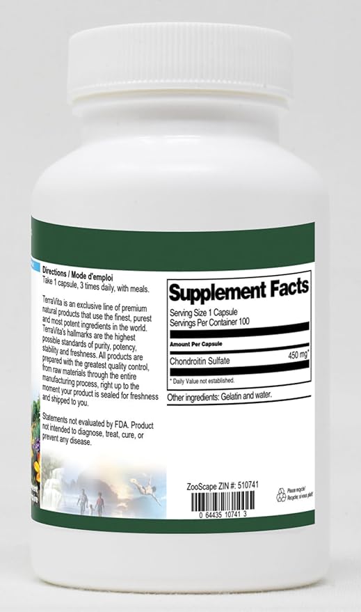 Chondroitin Sulfate - 450 mg (100 Capsules ZIN: 510741) - 3 Pack