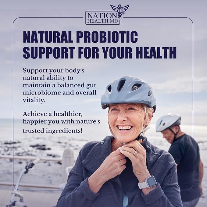 Balance Biotics - Raw Probiotics for Women &amp Men - Supports Digestive &amp Gut Health - with Chicory Root Jerusalem Artichokes &amp Probiotic Blend - Vegan Non-GMO - 60 Capsules