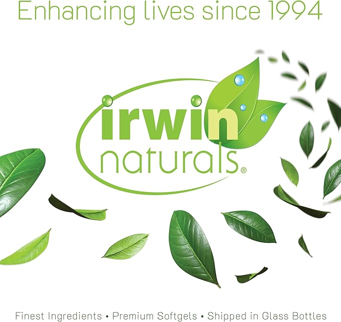 Irwin Naturals Extra Strength Ashwagandha Mind &amp Body – 60 Liquid Soft-Gels - 2 Pack