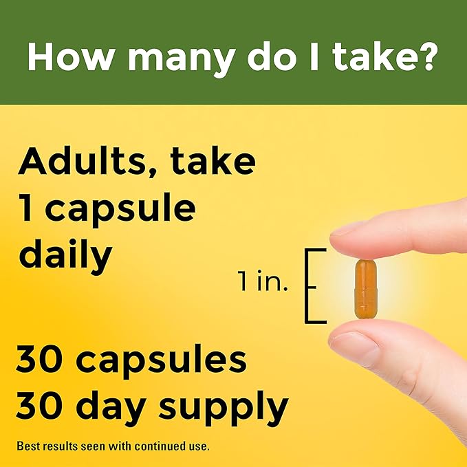 Nature Made High Absorption Turmeric Curcumin Supplement Capsules Turmeric Supplement Muscle and Joint Support 30 Capsules 30 Day Supply