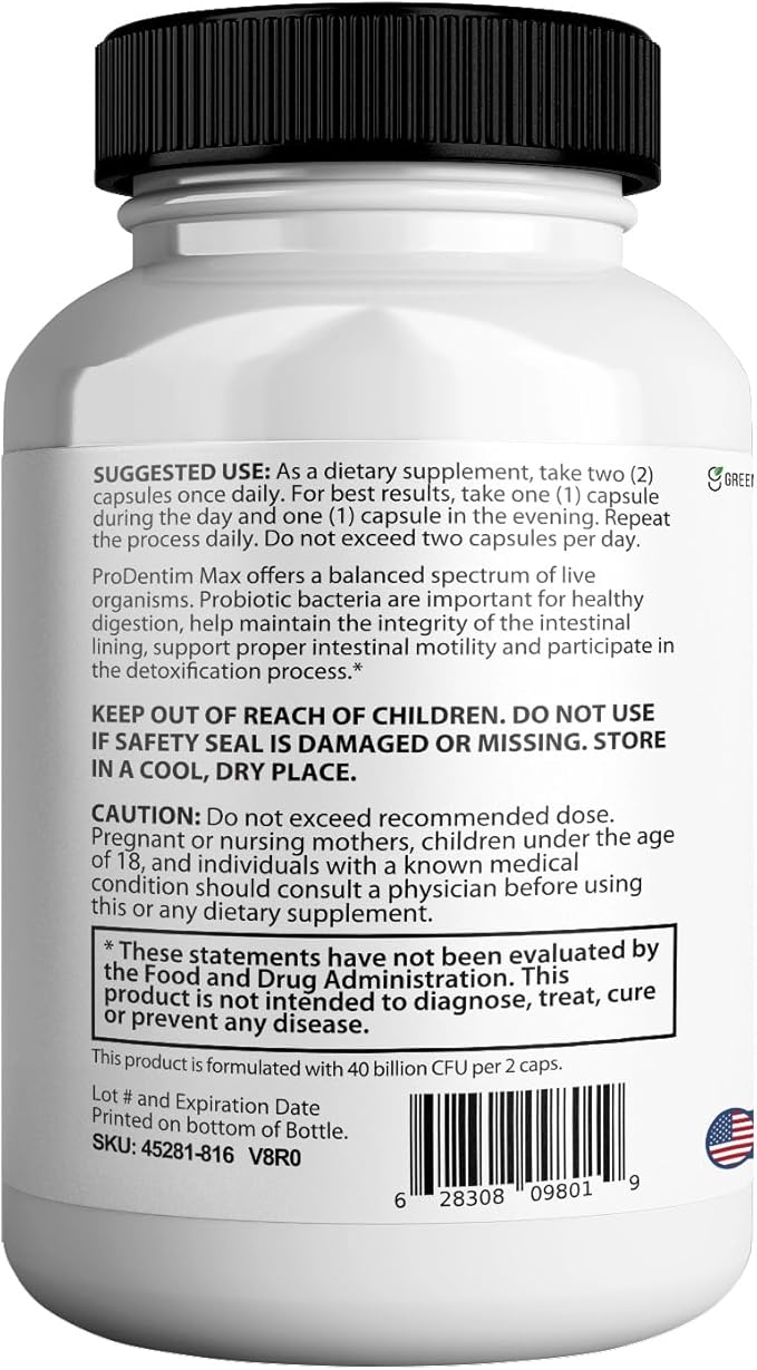 Ultra Healthy Teeth Max Probiotic Supplement 40 Billion CFU 60 Capsules Advanced Oral Health Formula (3)