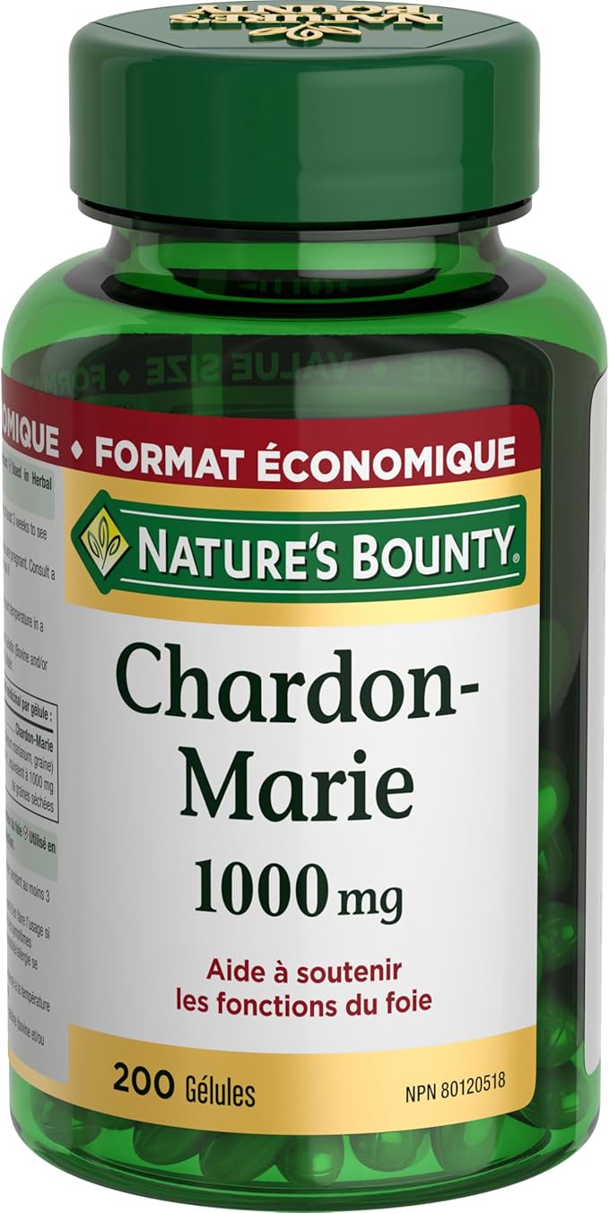 Nature's Bounty Milk Thistle Value Size 200 Softgels