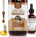 Cortisol Supplements for Women &amp Men with 200mg Ashwagandha L-Theanine &amp Phosphatidylserine 21-in-1 Cortisol Manager Reducer Liquid Drops Support Night Focus &amp Energy Pineapple 60ml