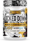 CONDEMNED Labz Locked Down | Creatine Performance Complex | Creatine Monohydrate Glycerol Taurine | Enhanced Hydration Energy &amp Stamina | 30 Servings (Fruit Punch)