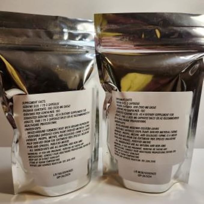 Turmeric Peppercorn and Moringa Leaf Capsule Combo Pack - 300 Each