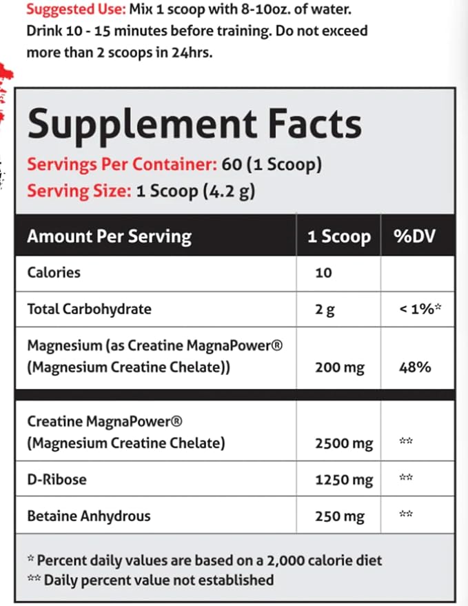 Creatine Chaos Promotes Lean Muscle Growth Unflavored Aids Muscle Recovery Post-Workout Supplement Veteren Owned and Operated (60 Servings Magnesium Creatine Chelate)