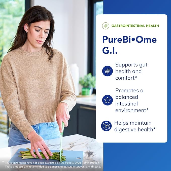 Pure Encapsulations PureBi•Ome G.I. | Hypoallergenic Multi Strain Probiotic Blend for G.I. Comfort and Health | 60 Capsules