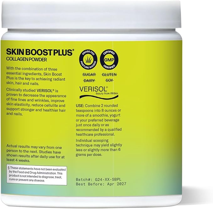 Sparkle Wellness Skin Boost Plus (No Flavor) [30-Serves] &amp Joint Boost (No Flavor) [30-Serves] | Collagen with VERISOL FORTIGEL &amp TENDOFORTE to Improve Skin Hair &amp Nail Health &amp Supp