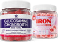 Glucosamine Chondroitin Gummies + Iron Supplement for Women