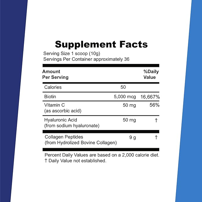 Superior Source Beauty Collagen - Collagen Powder from Grass-Fed Cows - Supports Healthy Hair Nails &amp Skin - Features Biotin Vitamin C &amp Hyaluronic Acid - 12.7 oz