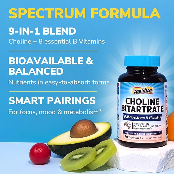 B12 and Choline Bitartrate Supplements