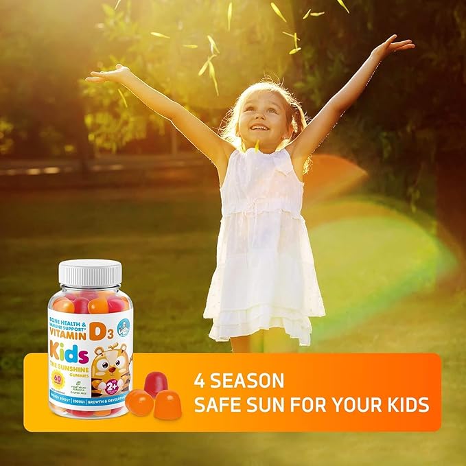 DR. MORITZ Vitamin D Gummies for Kids and Adults (2000 IU) - Chewable Kids Vitamin D Supplement for Immune Support - Vegetarian and Gelatin-Free (180 Count)