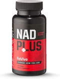Revive | NAD+ Supplement Tablets for Men &amp Women | NAD Supplement Powered by RiaGev®-SR | Cellular Energy Metabolism Brain and Healthy Aging Support | Vegan Non-GMO &amp Gluten-Free (90 Tablet