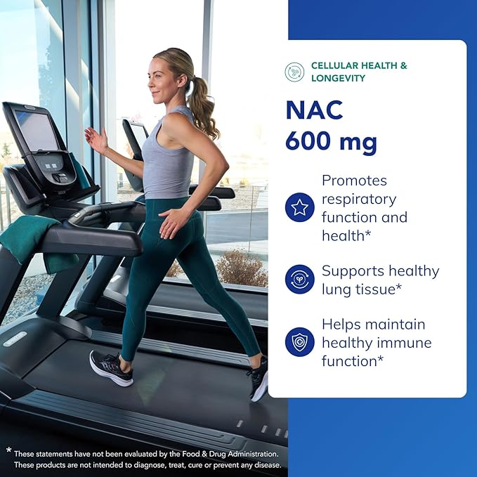 Pure Encapsulations NAC 600 mg - N-Acetyl Cysteine NAC Supplement for Lung Health &amp Immune Support Liver Support &amp Antioxidants* - with Freeform N-Acetyl-L-Cysteine - 360 Capsules