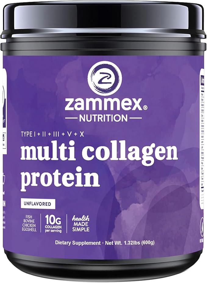 Zammex Multi Collagen Peptides unflavored+Chocolate Flavor
