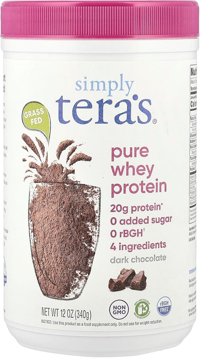 Tera's Whey Protein Dark Chocolate 12 OZ