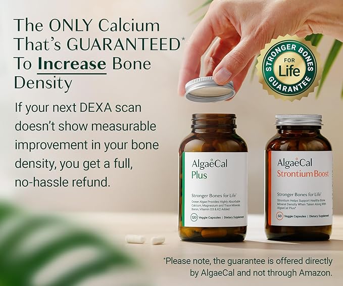 ALGAECAL Powerhouse Bundle - D3 Complete (1000 IU) + K2 Vitamin E Vitamin A &amp Bone Builder Pack for Increased Bone Density &amp Omega 3 Fish Oil 1200mg EPA DHA &amp Osteoporosis Book