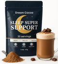 Magnesium Hot Cocoa – Melatonin-Free Natural Sleep Aid Hot Chocolate for Adults with Reishi Mushroom L-Theanine &amp Zinc Glycinate – Relaxation &amp Restful Sleep Support Mushroom Coffee 30 Servi