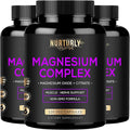 Magnesium Citrate &amp Oxide 500mg Complex Supplement - High Absorption Maximum Strength - Helps Support Bone Density and Strength Muscles Energy and Sleep - 360 Vegan Capsules