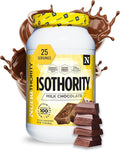 Nutrithority - Isothority Isolated Whey Protein Powder with Ultra-Absorbable Protein and BCAAs to Build Muscle and Accelerate Recovery Keto Friendly Low Carbs Gluten Free (Milk Chocolate)