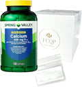 Spring Valley Rapid Release Calcium 600 mg Plus Vitamin D3 12.5 mcg Bone Health Dietary Supplement Softgels 120 Count
