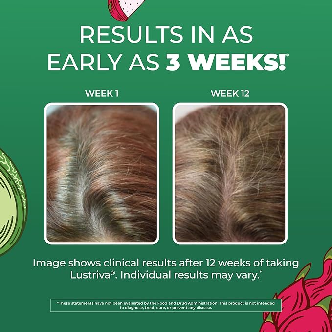 MARYRUTH'S Liquid Multivitamin + Hair Growth | Biotin 10000mcg | Lustriva Hair Growth Supplement | Clinically Tested in Women for Thicker Hair &amp Facial Wrinkle | Skin Care | Ages 18+ | 15.22 Fl Oz