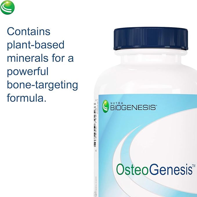 Nutra Biogenesis Osteogenesis - Bone Health Support for Women &amp Men with Vitamin D3 K2 Calcium Zinc Magnesium &amp Boron - 120 Veggie Capsules