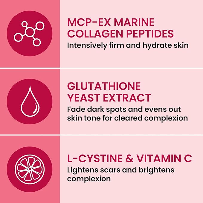 AFC Japan Collagen White Beauty with Marine Collagen Peptide Glutathione L-Cystine - 1.5X Better Absorption Than Other Collagen – Supports Skin Firmness &amp Radiance– 90 Days Supply