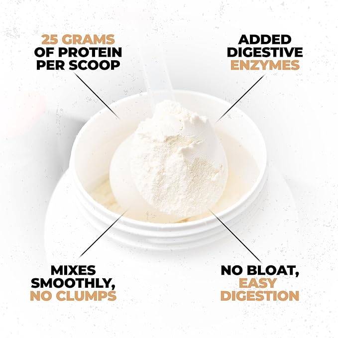Huge Whey Protein Powder for Muscle Gain 25g Protein 12g EAAs Supports Muscle Growth Performance &amp Recovery (Vanilla Milkshake 30 Servings)