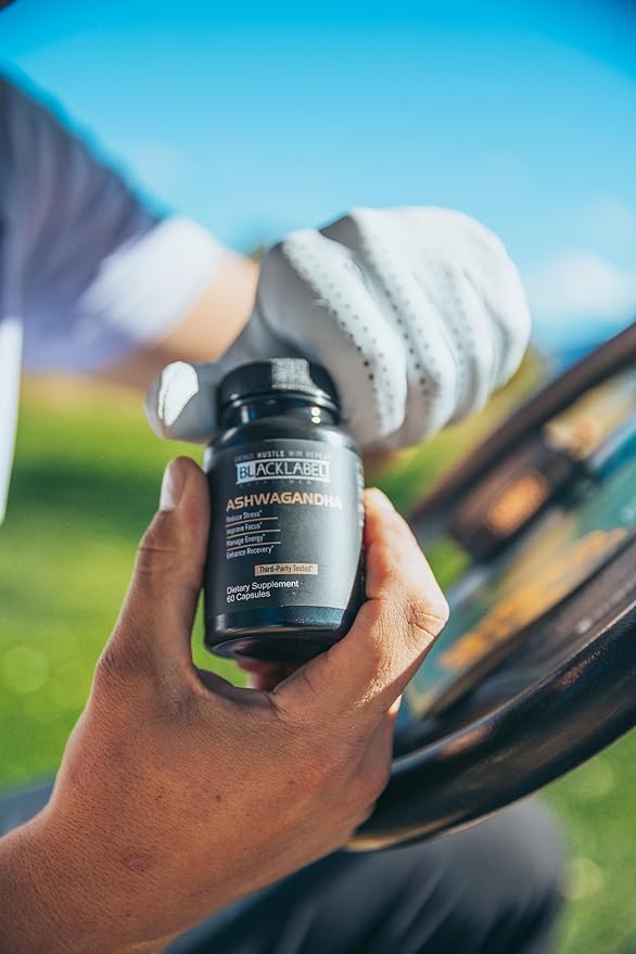 BLACKLABEL Supplements Sensoril Ashwagandha Supplement 60 Capsules – Withania Somnifera for Cortisol Balance Adaptogenic Stress Support and Recovery – Ashwagandha Supplement Capsules