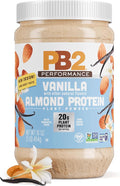PB2 Performance Almond Plant Based Vegan Protein Powder | 20g Complete Protein No Added Sugar Prebiotic Fiber | Dairy Free Certified Vegan Non-GMO Gluten Free [Almond w/Madagascar Vanilla 1LB]