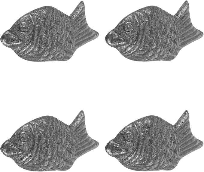 LUOZZY 12pcs Natural Iron Fish Cooking Supplement Cast Tools for Vegan Athletes and Pregnant Women