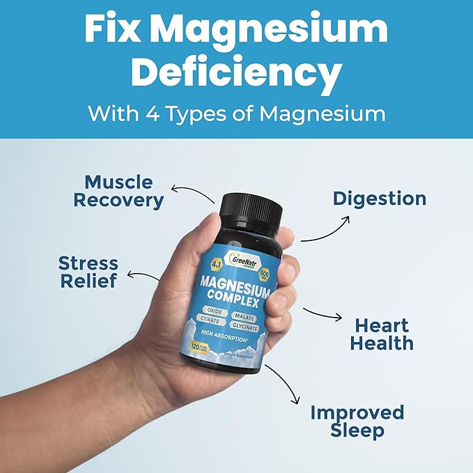 2-Pack Ginseng &amp Ginkgo Biloba Plus Magnesium Complex for Energy Boost and Support Muscle Function and Sleep