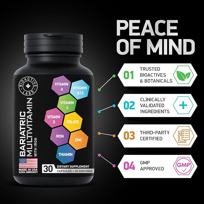 Thermogenic Multi Collagen Burn and Bariatric Multivitamin with Iron - General Wellness Bundle