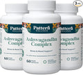 Pattern Wellness Ashwagandha Complex for Men &amp Women – Organic KSM-66® &amp Black Pepper Extract – Supports Stress Response &amp Energy Balance – Non-GMO – 180 Vegan Capsules
