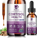 Cortisol Supplements for Women Cortisol Reducer Manager Detox with KSM-66® Ashwagandha Kava Lemon Balm &amp Vitamin C B5 B6 Lower Cortisol Hormone Harmony Liquid Drops 2 FL.OZ Blueberry Flavor