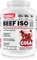 Hydrolyzed Clear Beef Isolate Protein Powder 27g Protein 9 Essential Amino Acids Dairy-Free Fat-Free Sugar-Free Lactose-Free Supports Muscle Protein Synthesis