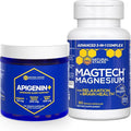 NATURAL STACKS Apigenin for Sleep + Magtech Magnesium Supplement Bundle - Supports Sleep &amp Brain Health* - 210 Total Capsules