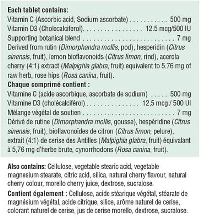 Vitamin C &amp D- 500 Mg- 75 Tablets