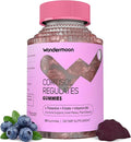 Wondermoon Cortisol Gummies for Women – Ashwagandha Rhodiola L-Theanine B6 &amp Magnesium – Stress Balance &amp Relaxation Blueberry Flavor – 60 Gummies