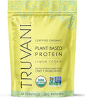 Truvani Vegan Pea Protein Powder | Lemon Cookie | 20g Organic Plant Based Protein | 20 Servings | Keto | Gluten &amp Dairy Free | Low Carb | No Added Sugar