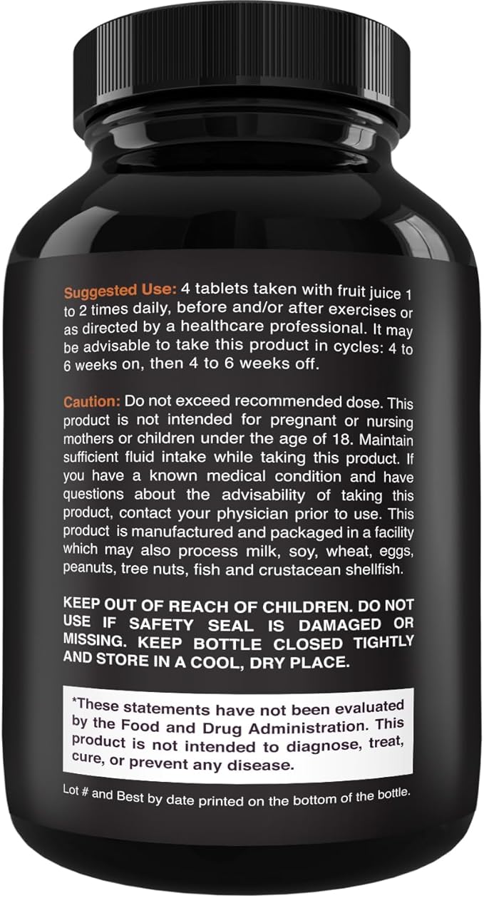 Natures Craft High Strength Tri Phase Creatine Tablets for Women &amp Men - Formula Blend of Creatine Monohydrate 300mg HCL &amp Pyruvate Supplement - Muscle Mass Gain &amp Recovery Supplement - 2