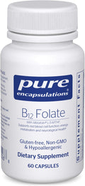 Pure Encapsulations B12 Folate - Energy Supplement to Support Nerves Energy Metabolism &amp Cognitive Support* - with Vitamin B Folate as Metafolin - 60 Capsules