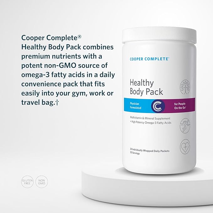 Cooper Complete - Healthy Body Pack - Daily Vitamin Pack with Multivitamin &amp Omega-3 Fish Oil - 30 Day Supply Pack of 1