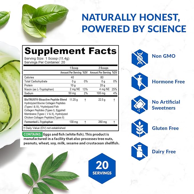 BioTrust Ageless Multi Collagen Peptides Powder – 5 Types (I II III V X) – Unflavored Collagen Powder for Women &amp Men – Hydrolyzed Protein – Grass Fed Beef Fish Chicken Eggshell Membrane 3