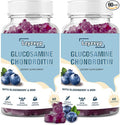 2Packs 3000mg Glucosamine Chondroitin Gummies with MSM &amp Elderberry - Extra Strength Antioxidant Immune Support Supplement Joint Health Flexibility for Adults Men &amp Women 120Cts (2)