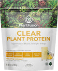 PlantFusion Clear Protein Powder with Pea Protein Peptides - 20g Fast-Absorbing in Water 90 Calories Zero Sugar Premium Alternative to Clear Whey - Pineapple Coconut - 16 oz
