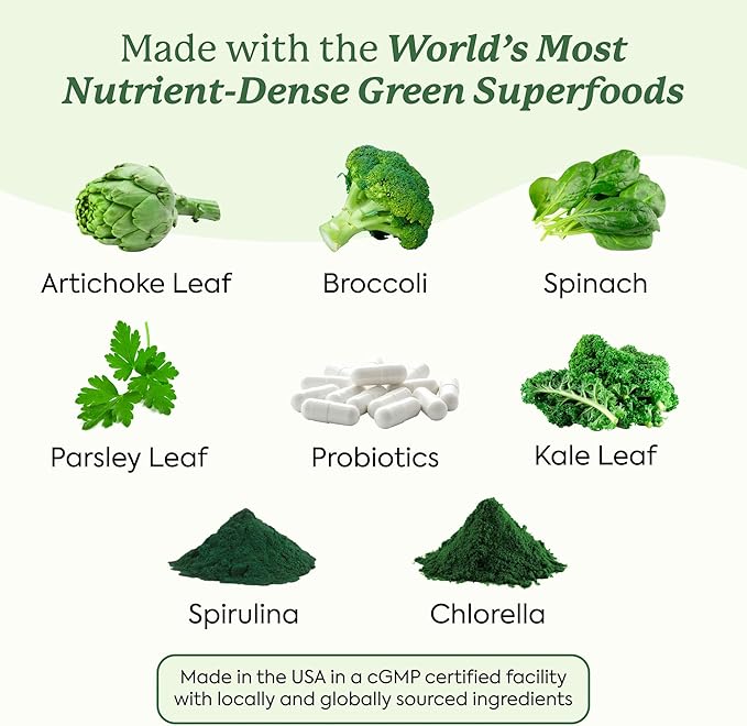 Plant People WonderGreens Veggie Gummies Super Greens with Probiotics Multivitamin Support Gummy for Wellbeing Energy Immune and Gut Health Green Apple Flavor (60 Count)