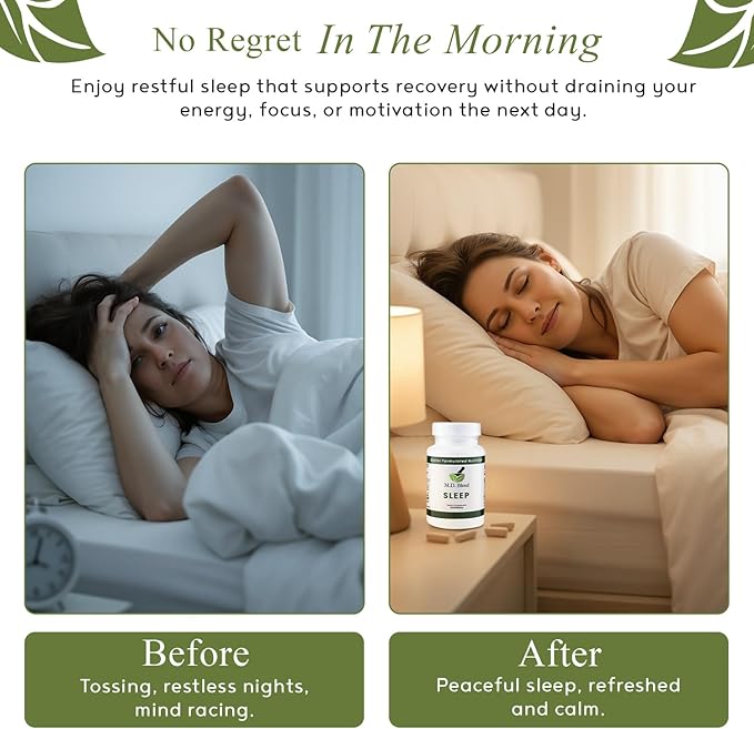 Sleep - Natural Sleep Aids for Adults with l theanine Supplement Ashwagandha Magnesium Valerian Root Melatonin - Non-Habit Forming Formula for Rejuvenating - 90 Capsules (Pack of 3)