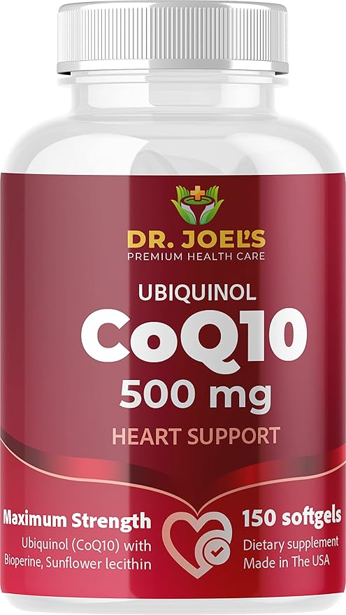 Dr. JOEL'S MOM NUTRIX Physician Recommended COQ10 500 mg - Maximum Potency &amp Absorption - Immune Support - 150 Softgels - Made in The USA